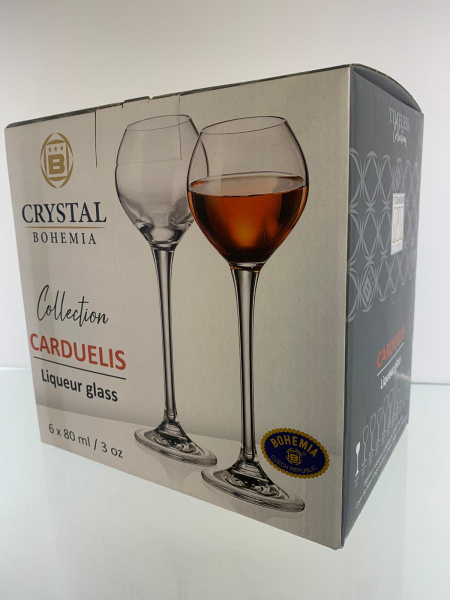 Купить Рюмка для ликера "CARDUELIS", 80 мл (набор 6шт) упаковка 6 шт.