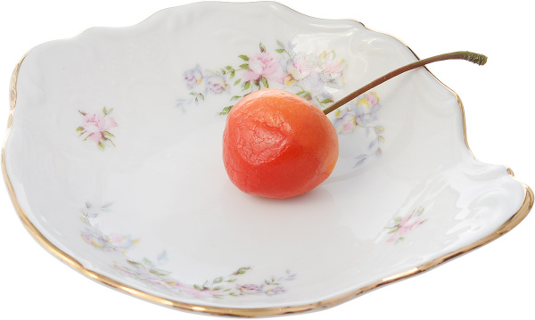 Купить Розетка с ручкой; "Bernadotte", декор "Дикая роза, отводка золото" упаковка 1 шт.