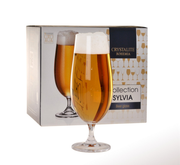 Купить Бокал для пива "SYLVIA", 380 мл (набор 6шт) упаковка 6 шт.
