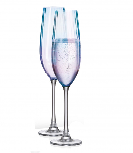 Купить Рюмка для шампанского "COLUMBA OPTIC", 260 мл; декор "Перламутр" (набор 2 шт.) упаковка 2 шт.