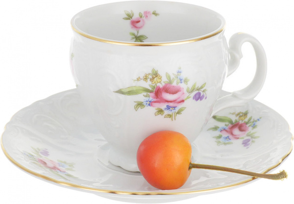 Купить Кофейный сервиз 6/9; "Bernadotte", декор "Мейсенский букет"