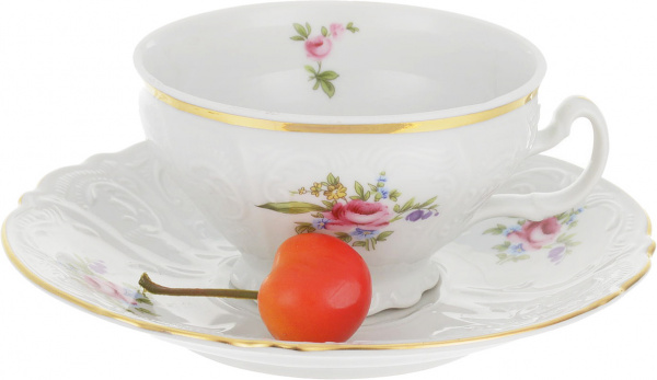 Купить Чайный сервиз 6/9; "Bernadotte", декор "Мейсенский букет"